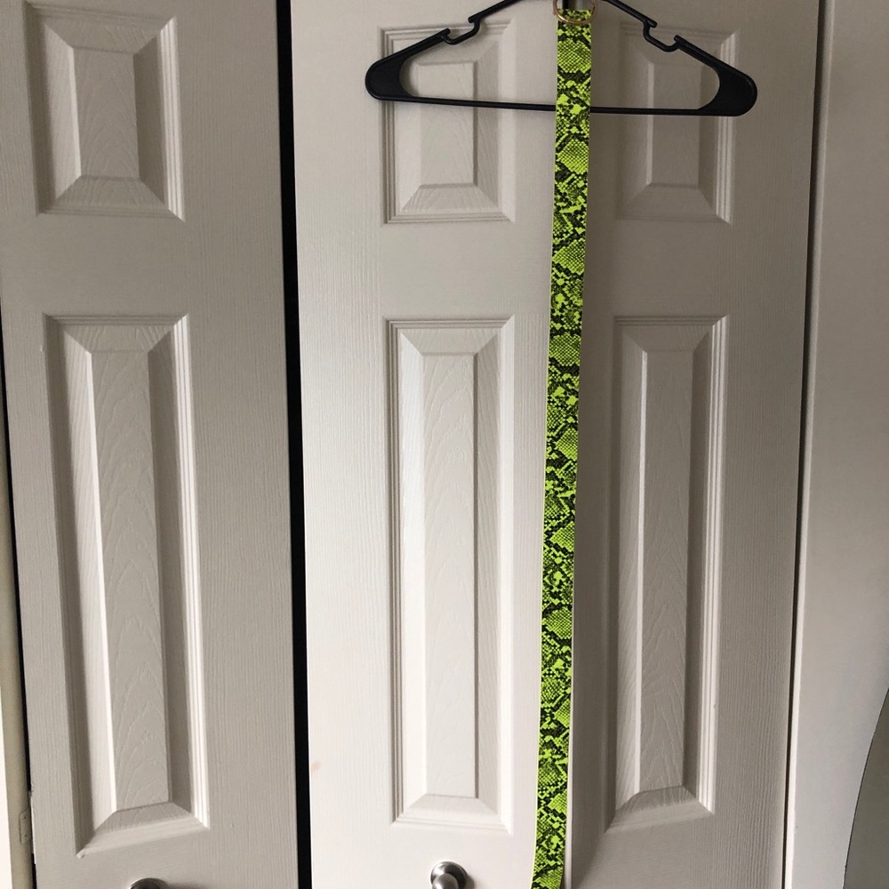 Neon Snake Skin belt